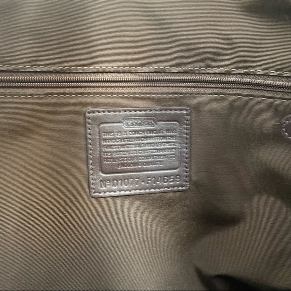 COACH Leah Signature Khaki/Brown Shoulder Bag Tote F14659 - Picture 10 of 13